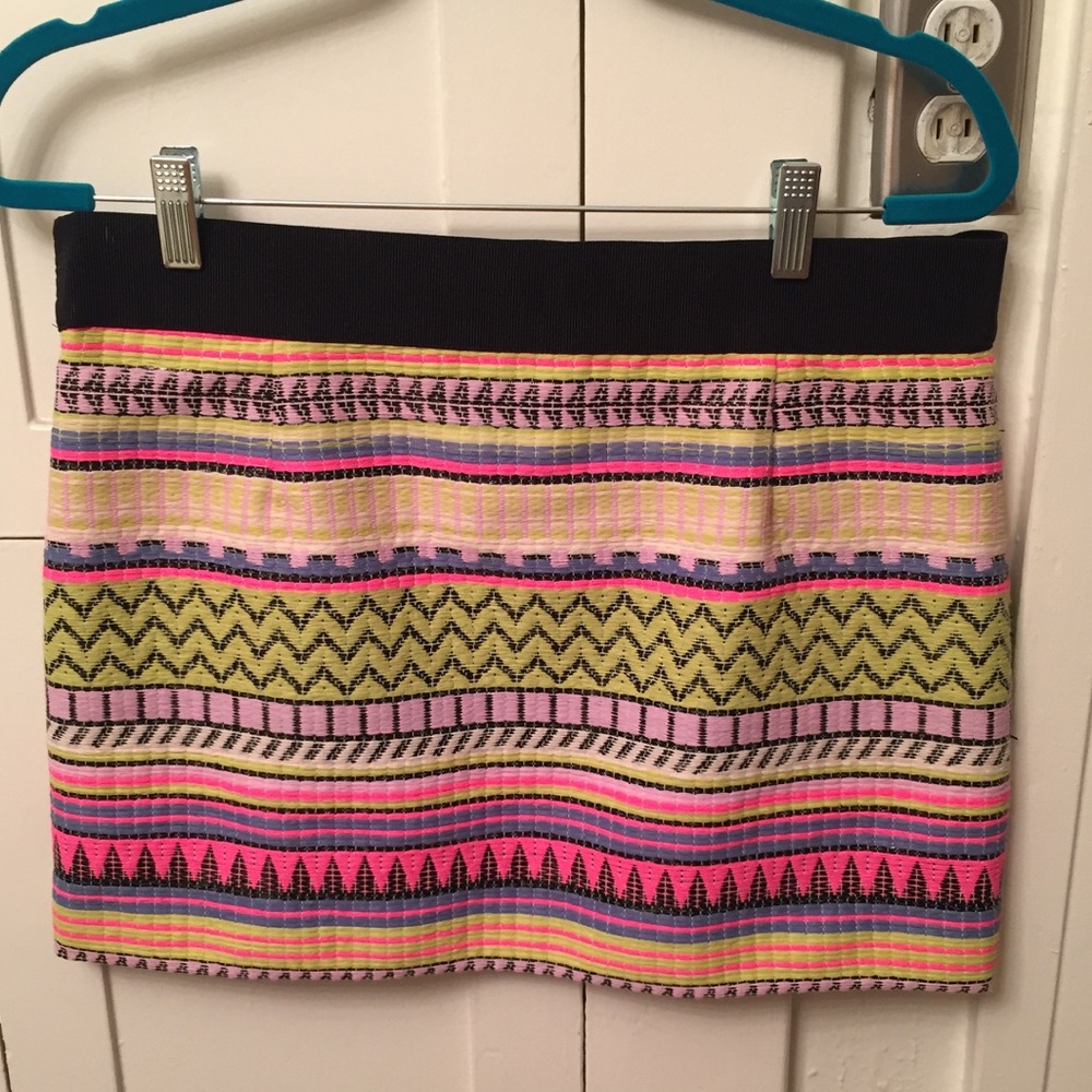 Milly woven miniskirt in fun bright colors